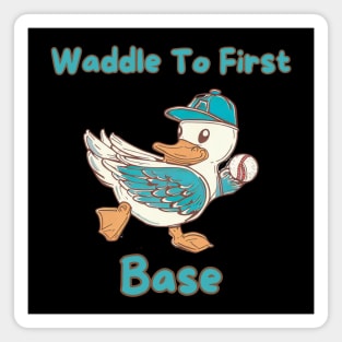 Baseball duck Magnet